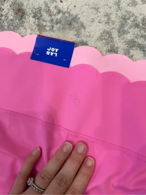 JoyLab XL Hot Pink High-Rise Double Scallop Waist Leggings NWT FLAW thumbnail 5