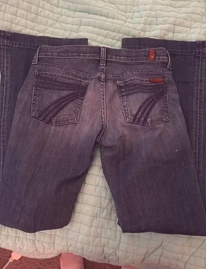 For All Mankind Dojo 7 Flare Jeans petite thumbnail 2