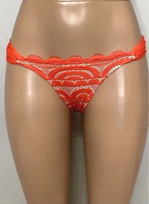 New. Pilyq lace fanned teeny bikini bottom. Small thumbnail 1