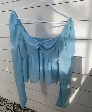 Abercrombie Blue Blouse thumbnail 1