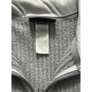 Patagonia Women's Light Gray Cable Jacket Full Zip Size Medium thumbnail 3