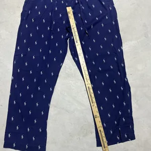 Polo Ralph Lauren AOP Pony Pants Men's SZ Large Blue Pajama Sleep Lounge Pants thumbnail 5