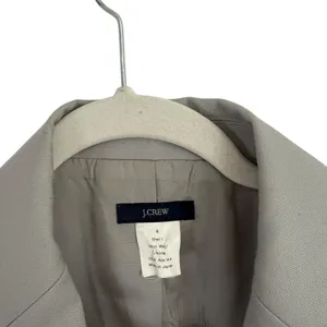 J Crew 100% Wool Blazer Green Preppy Work Office Career‎ READ Womens 4 thumbnail 4