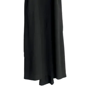 Zara Lightweight Sleeveless Shift Mini Dress Halter Snap Neck Strap Back M Black thumbnail 3