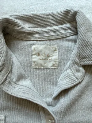 Altar'd State Button-Up Sweater Beige thumbnail 3