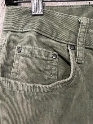 Boden Green Girlfriend Denim Corduroy Mid rise pants size 6 regular thumbnail 11