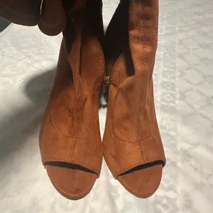 Olivia marrón Over the Knee heel Boots Brown Size 7 thumbnail 5