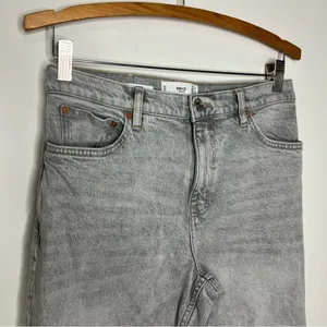 MNG denim mom jeans‎ gray acid wash size 8 thumbnail 2