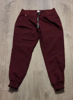 Figs Maroon Joggers Size Medium thumbnail 1