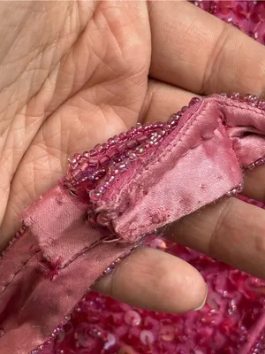 {M} Scala Fuchsia Sequin Halter Gown thumbnail 16