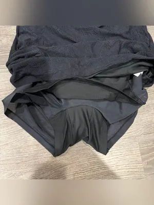 NWT Halara Black Lace Up Mini Dress with Easy Peezy Shorts thumbnail 5