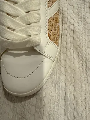 Dolce Vita Neo White and Raffia Sneakers (2) thumbnail 4
