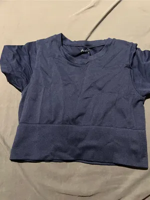 Aerie offline navy seamless crop top small thumbnail 3