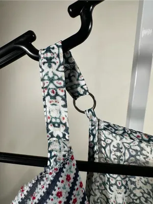 S179. Cabi Garden Party Maxi dress, floral, ruffle, boho , cottagecore thumbnail 6