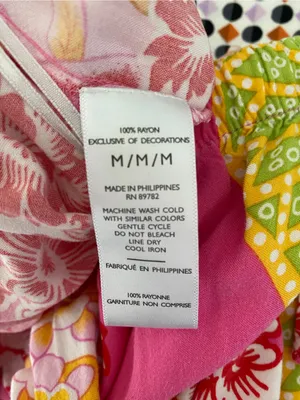 Natori Asian Motif Bright Pink Floral Lounge pajama pants size medium thumbnail 6