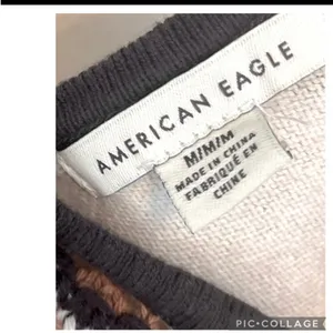 American Eagle Crochet Knit Mini Dress Dusty Stripe Boho Beach Cover-Up Size M thumbnail 5