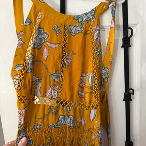 Jaase Yellow Floral Halter Maxi Dress thumbnail 4