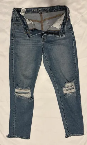 American Eagle Jeans Womens Size 6 Blue Cotton Stretch Hi Rise Artist thumbnail 1