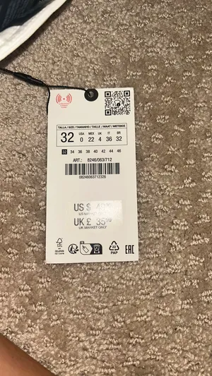 ZARA Jeans High-Rise Straight Leg thumbnail 4
