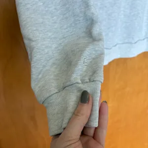 Everlane Quarter Zip Sweatshirt Women‎ XL Gray Organic Cotton French Terry thumbnail 8