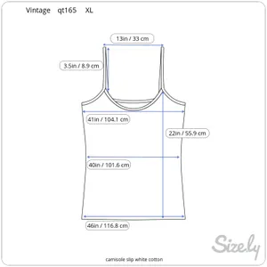 camisole slip white cotton sheer lace at bust thumbnail 2