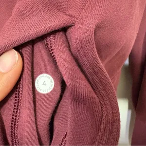 Lululemon Perfectly Oversized Hoodie Burgundy Maroon Size 4 thumbnail 6