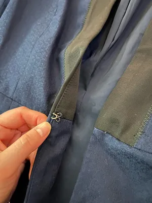 Banana Republic Navy Blazer with Black Trim thumbnail 4