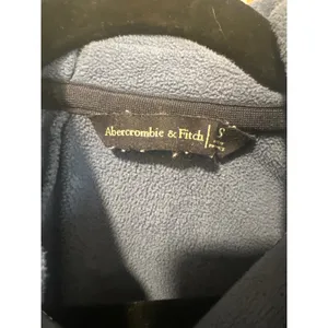 Abercrombie & Fitch Blue Full Zip Fleece Hoodie Quilted Panels Thumbholes Small thumbnail 5