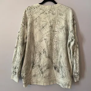 Lululemon Perfectly Oversized Crew White Black Pullover Sweatshirt 8 / Medium thumbnail 6