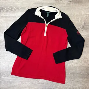 •Lauren Ralph Lauren• Vintage Quarter Zip Sweater thumbnail 1