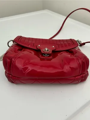 Coach Poppy Gloss Red Mini Purse thumbnail 7