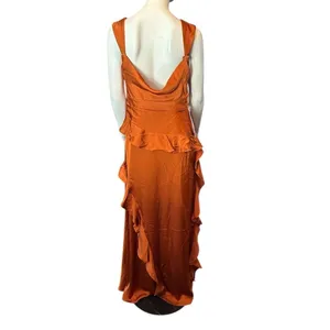 Azazie Sloane Cinnamon A-Line Sweetheart Neckline Dress Cinnamon 12 NWT IN PKG thumbnail 4