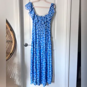 Yumi‎ Kim Ray of Light Blue Spring Floral Maxi Dress Size 6 – Feminine & Flowing thumbnail 7