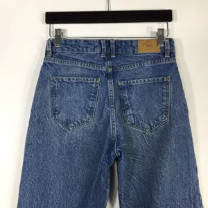 Zara Straight Leg Jeans 100% Cotton Raw Frayed Hem Size 2 thumbnail 15