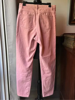 Wrangler vintage Women's Pink Denim Jeans Sz 12 34” inseam thumbnail 2