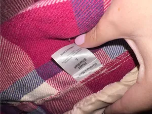 Members Mark Plaid Shacket Pink Size L thumbnail 3