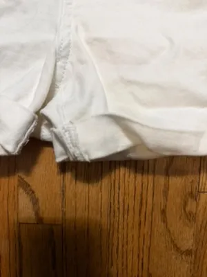 H&M white jean shorts thumbnail 3
