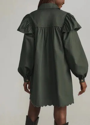 Farm Rio Collared Button Front Shift Mini Dress, Size S thumbnail 3