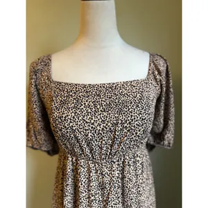 Mi ami Leopard Cutout Back jumpsuit‎ boho animal whimsi Y2K Flowy leopard print thumbnail 3