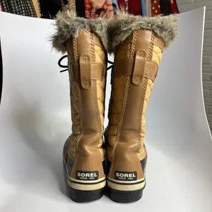 Sorel Tofino ll waterproof snow boots tan black winter women's‎ size 8.5 trendy thumbnail 5