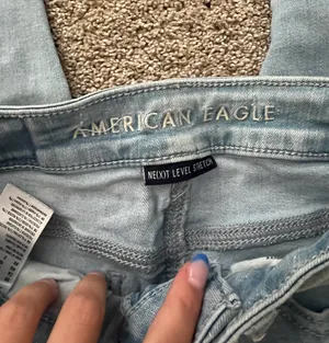 American Eagle Light Blue Jeans Short 00 thumbnail 3