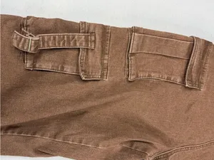 Fourteen Twelve Strapless Cargo Jumpsuit M Brown Belted Wide Leg Utility Y2K thumbnail 3