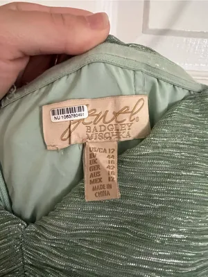 Strapless Green Ombre Maxi Dress Size 12 thumbnail 2