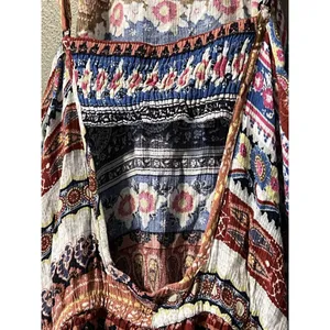american eagle Size Small romper Spaghetti Straps Colorful‎ Boho Peasant Beach thumbnail 16