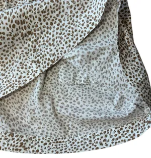 J.Crew Womens Brown Animal Print Short Sleeve Collared Mini Dress Size 4P thumbnail 5