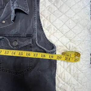 VTG Inspired Levis Denim Best Medium Black Metal Button Up 90s Y2k Light Wash thumbnail 4