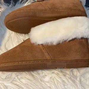 Sickafus Sheepskins Real Sheepskin Ladies Booties Size 8 Tan New thumbnail 7