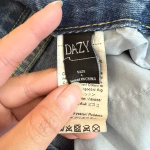 DAZY Blue High Waisted Wide-Leg Casual Jeans thumbnail 4