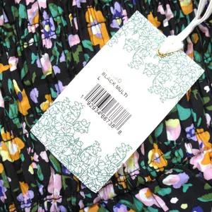 NWT Tuckernuck Hyacinth House Samantha in Black Floral Cotton Smocked Dress L thumbnail 5