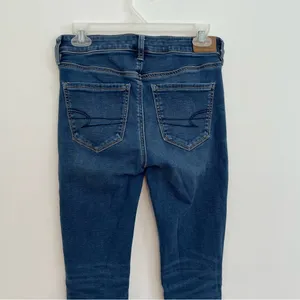AMERICAN EAGLE Ne(x)t Level High-Waisted Jegging Soft Knit Hi-Rise Dark Ripped 4 thumbnail 15
